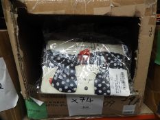 *74 Blue Polka Dot Headbands