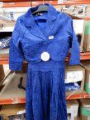 *9 Size: 12 Autumn Cobalt Blue Dresses