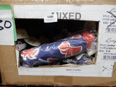 *30 Red & Blue Floral Umbrellas