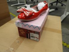 *Pin Up Red Patent Leather Ladies Shoes Size: 7