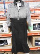 *12 Size: 12 Rhea Black & White Striped Tops