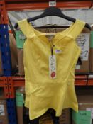 *14 Size: 8 Conchita Yellow Tops