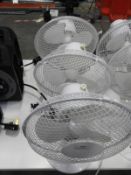 *Three Desktop Oscillating Fans