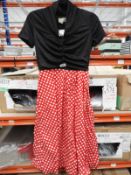 *7 Red Polka Dot Dresses (Mixed Sizes)