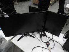 *Pair of Acer Flatscreen LCD Monitors Model G246HL
