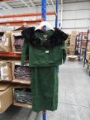 *7 Beverley Two Piece Vintage Style Suit (Emerald)