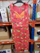 *8 Size: 10 Vanessa Red Fruit Cocktail Dresses