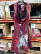 *6 Size: 8 Ophelia Floral Stag Vintage Style Dress