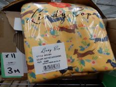 *11 Scuba Mustard Dachshunds 3m Fabric Square