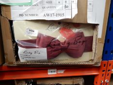 *18 Burgundy Bow Belts