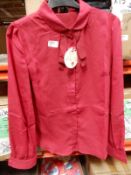 *11 Size: 10 Mima Dark Red Tops