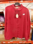 *9 Size: 18 Mima Dark Red Blouses