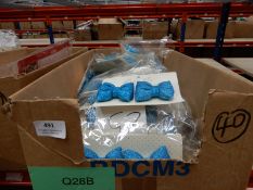 *40 Pairs of Lindy Bop Blue Glitter Shoe Clips