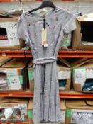 *25 Size: 14 Baretta Lilac Pressed Floral Dresses