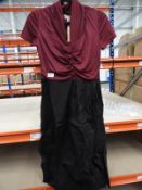 *9 Size: 12 Elsa Burgundy Black Dresses