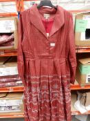 *10 Size: 16 Lindy Bop Shannon Fairisle Deer Dress