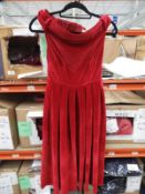 *14 Size: 12 Lindy Bop Christie Red Velvet Dresses