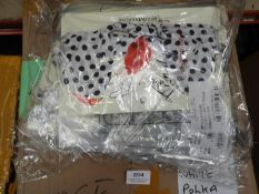 *159 White Polka Dot Bows