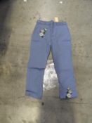 *3 Size: 14 Patricia Blue Embroidered Trousers