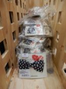 *144 Black & White Polka Dot Hair Bows