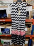 *10 Size: 8 Jessy Pink Zig Zag Dresses