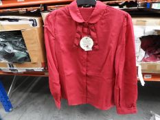 *7 Size: 8 Mima Dark Red Blouses