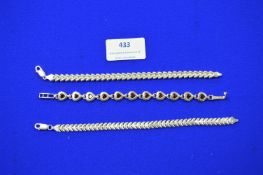 Three Silver Bracelets ~29.7g