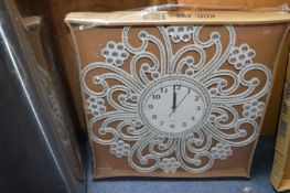 *Decorative White Wall Clock