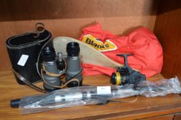Binoculars, Fishing Equipment, etc.