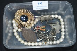 Costume Jewellery and Medallions, etc.