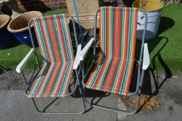 Pair of Folding Garden Chairs