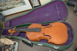 Cased Violin