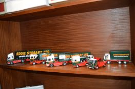 Seven Eddie Stobart Diecast Corgi Trucks