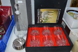 Crystal Decanter and Glasses Set