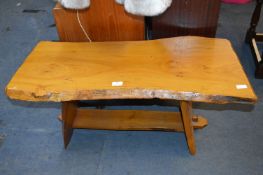 Rustic Live Edge Wooden Coffee Table