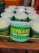 24 Tins of Polyguard Glass Fibre Compound Kit No.