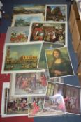 Prints of Classical Paintings and Scenes; Canaletto, etc.