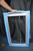 Swept Profile Blue & Silver Picture Frame - Image Size: 29&1/2