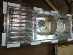 *Pyramis Stainless Steel Double Sink with Drainer