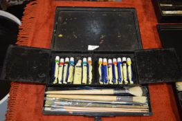 Reeves Vintage Portable Artists Case and Contents