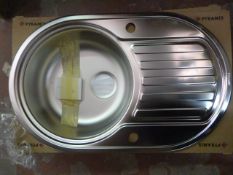 *Pyramis Stainless Steel Double Sink with Drainer
