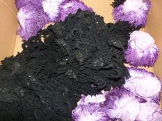 *Box of Pink Pom Poms and Edging