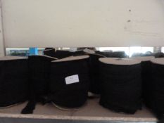 *Nine Rolls of Black Lace Edging