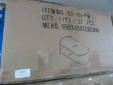 *Oval Occasional Table with Black Glass Top in Pur