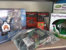 *Stunt Racer, Two Microquads, Bug Dome and a Box p