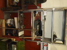 *Section of Adjustable Shelving Containing Starter Motos, Assorted Scrap Poly Blocks, etc.