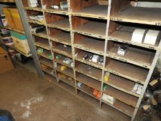 *Set of Pine Pigeon Holes Containing Assorted 12v & 24v Vehicle Light Bulbs