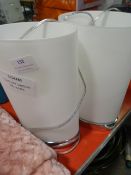 *Ovo 2pk Chrome Table Lamps