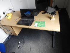 *Single Pedestal Desk with Left Hand Drawer Pedest