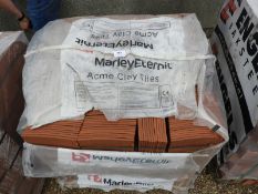 *Part Pack of Red Smooth Acme Single Camber Roof Tiles